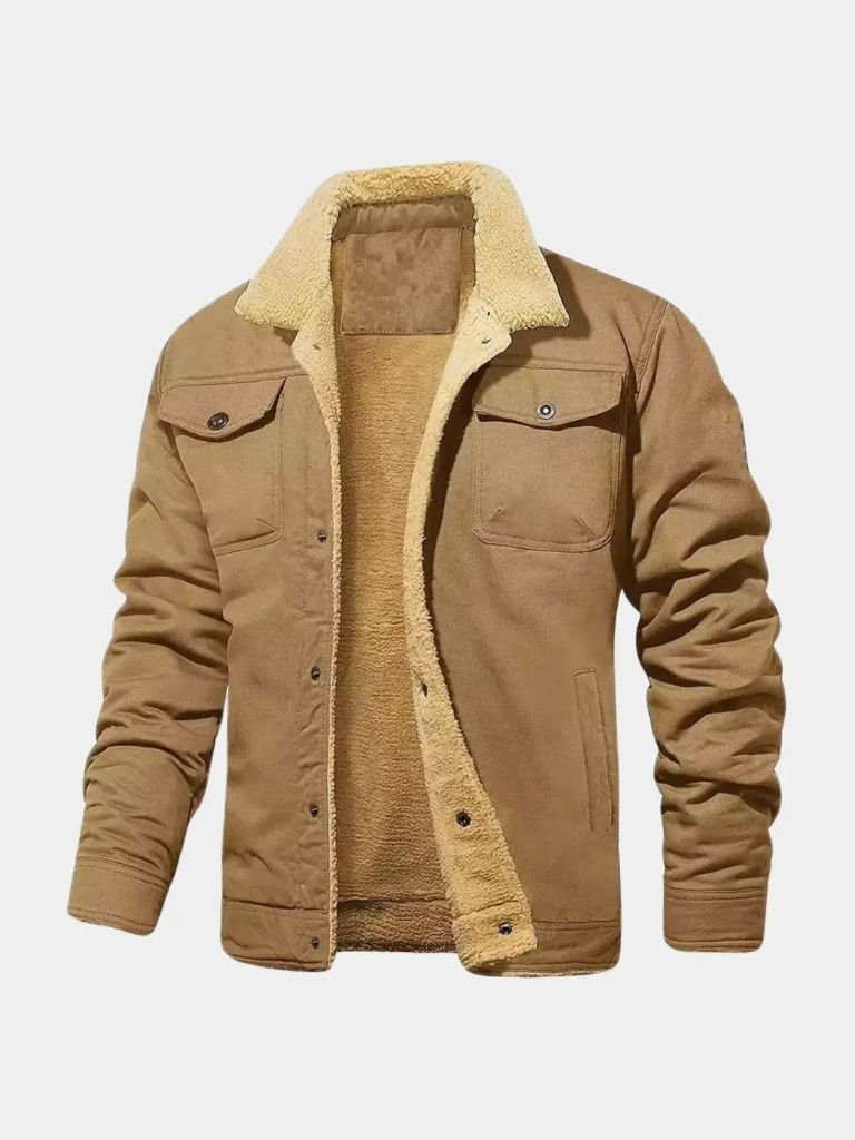 Vintage Fleece Bomber Jacket - Iron & Oak