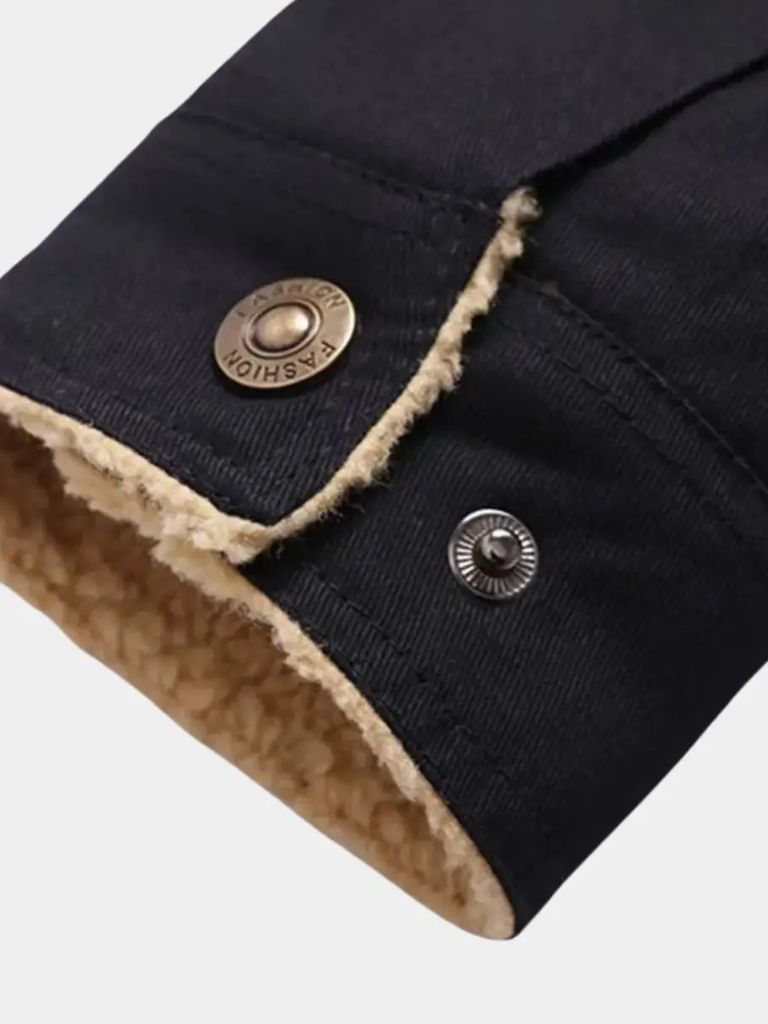 Vintage Fleece Bomber Jacket - Iron & Oak