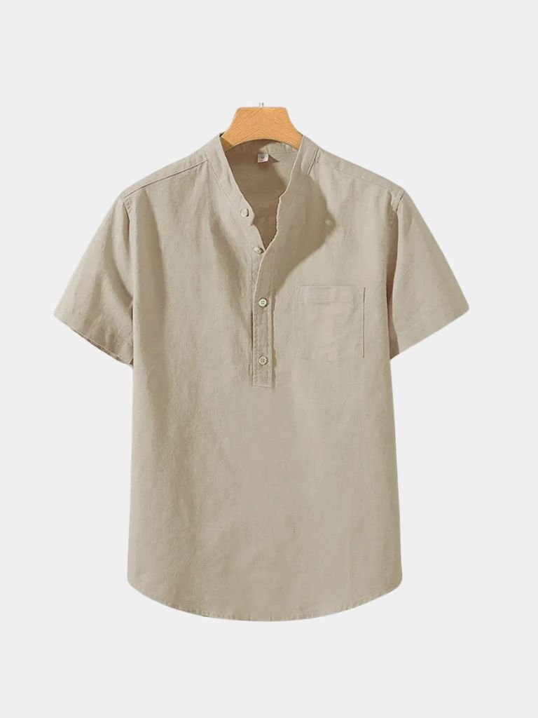 White Wellspring Linen T-Shirt - Iron & Oak