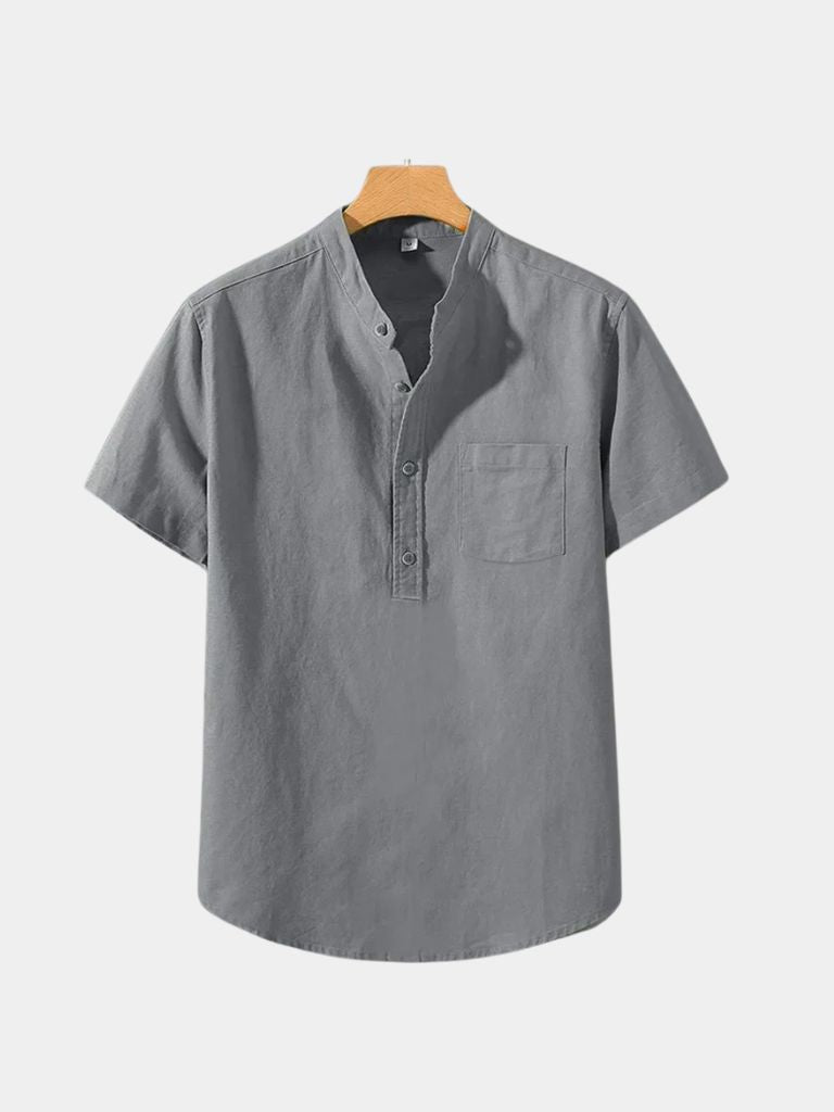White Wellspring Linen T-Shirt - Iron & Oak