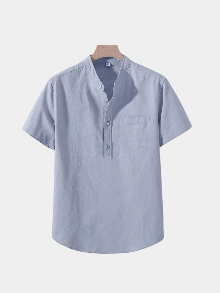 White Wellspring Linen T-Shirt - Iron & Oak