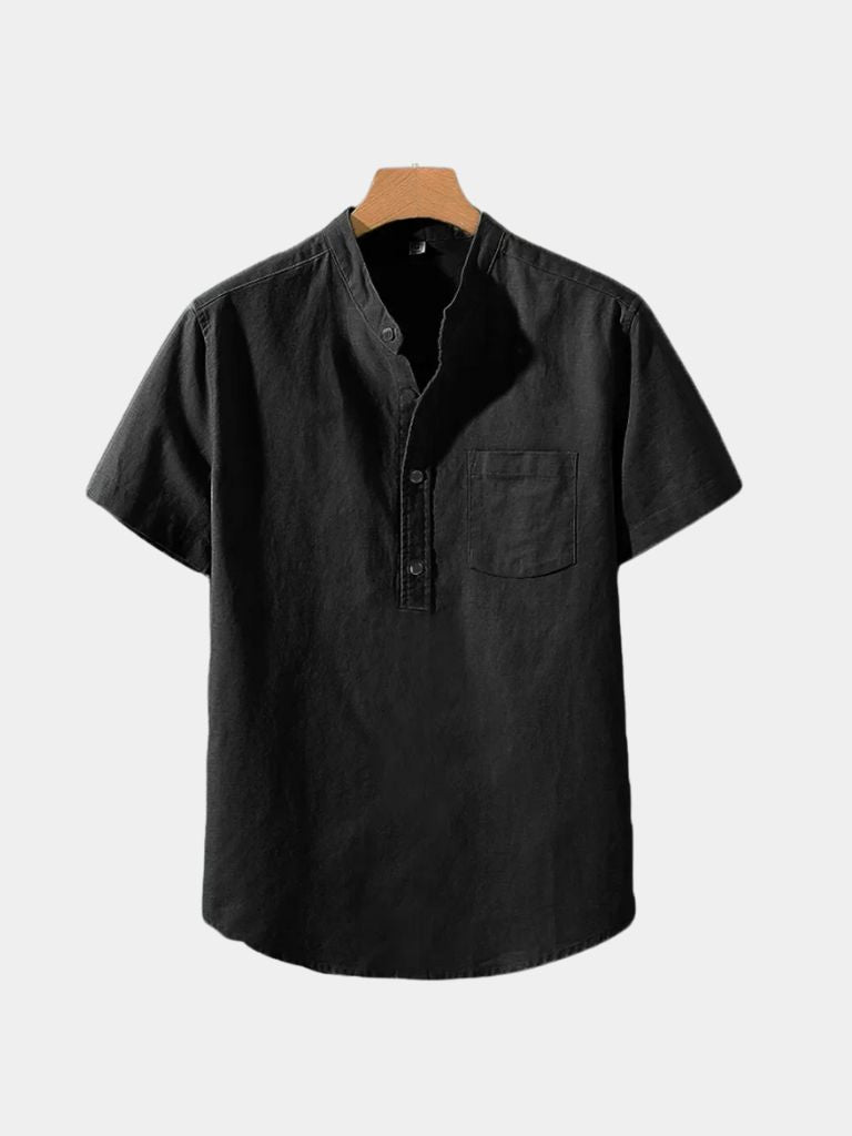 White Wellspring Linen T-Shirt - Iron & Oak