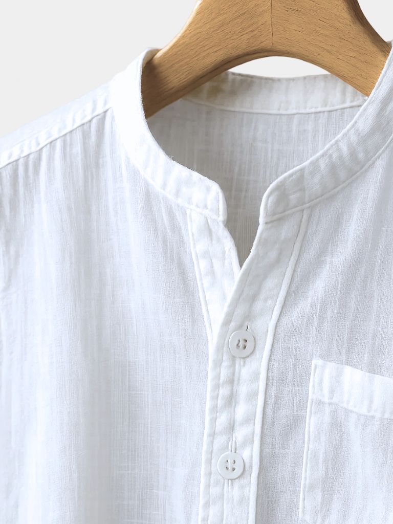 White Wellspring Linen T-Shirt - Iron & Oak