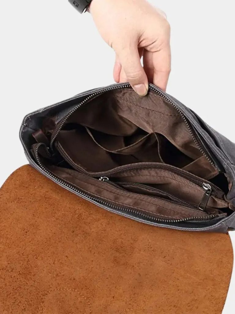 Windsor Messenger Shoulder Bag - Iron & Oak